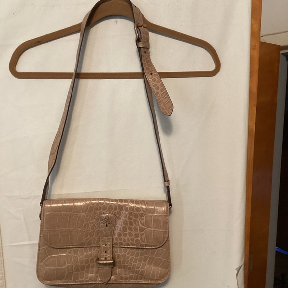 MULBERRY CROC EMBOSSED LEATHER MESSANGER BAG - Picture 3 of 16